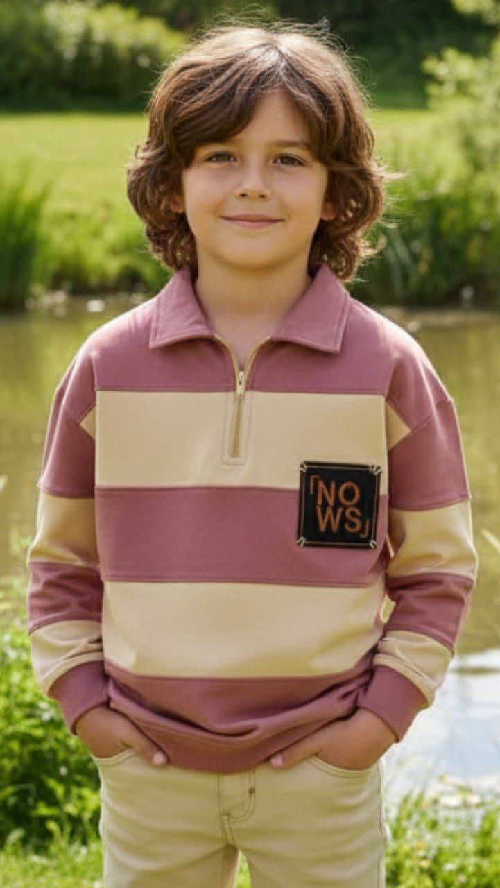 بلوز پرچمی یقه دار